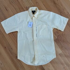 NWT Vintage Croft & Barrow Woven Short Sleeve Button Up - Small